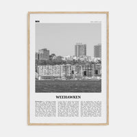 Weehawken Poster Natural Wood / 8x12 in Nbourhood Travel B&W Poster