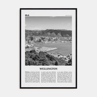 Wellington No 1 Poster Black Wood / 8x12 in Nbourhood Travel B&W Poster