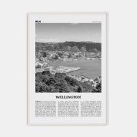 Wellington No 1 Poster White Wood / 8x12 in Nbourhood Travel B&W Poster