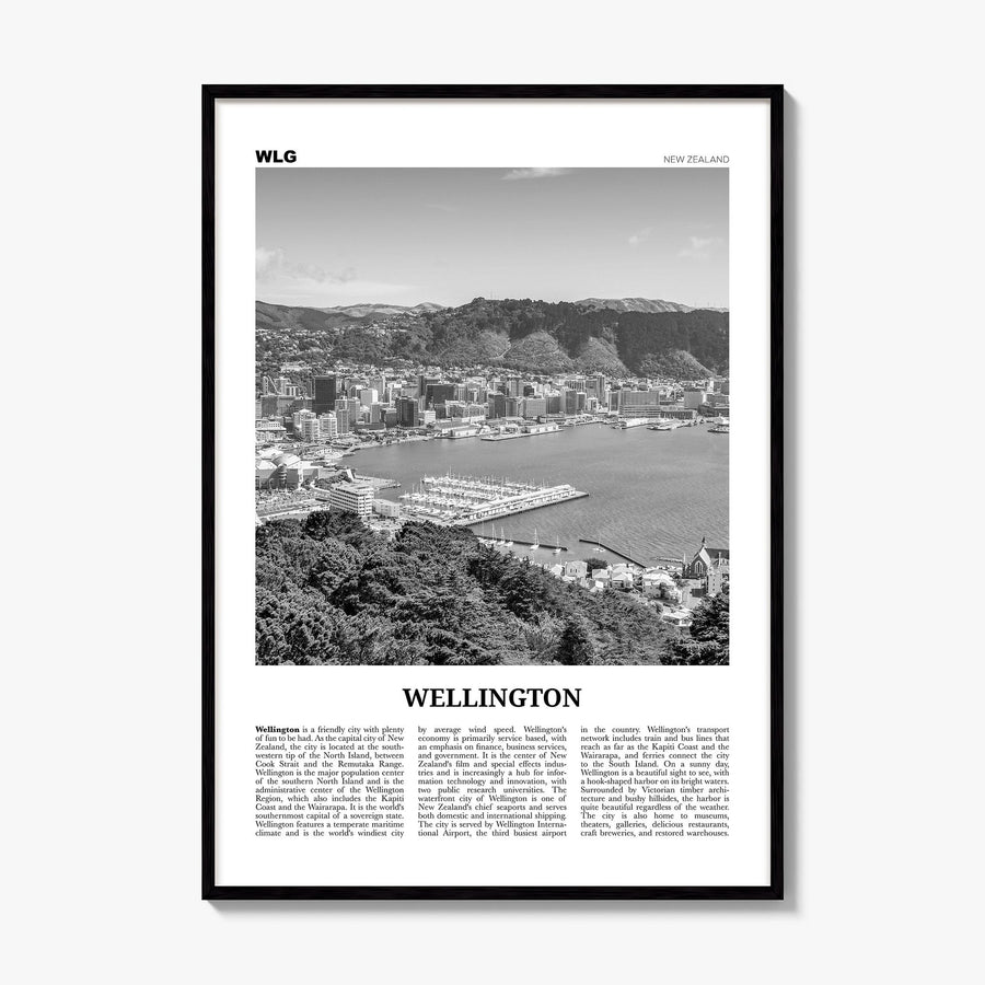 Wellington Newspaper No 1 Poster, framed poster mockup