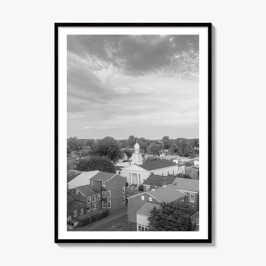 West Chester, Pennsylvania Photo Poster, framed poster mockup, white border