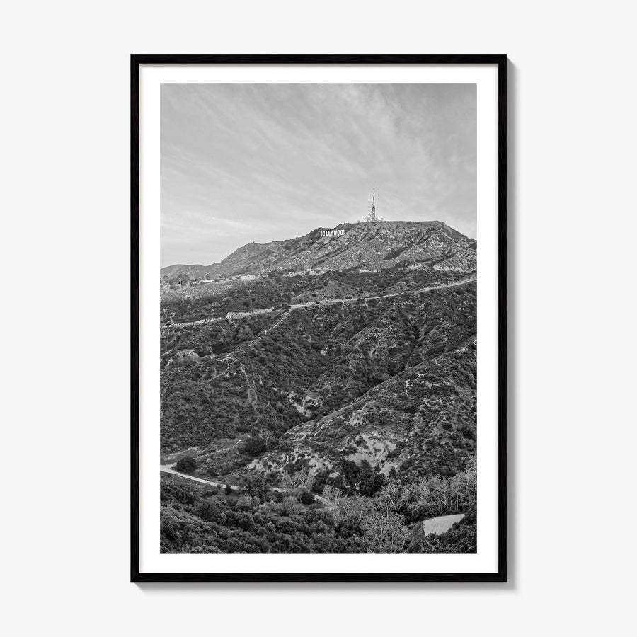 West Hollywood Photo Poster, framed poster mockup, white border