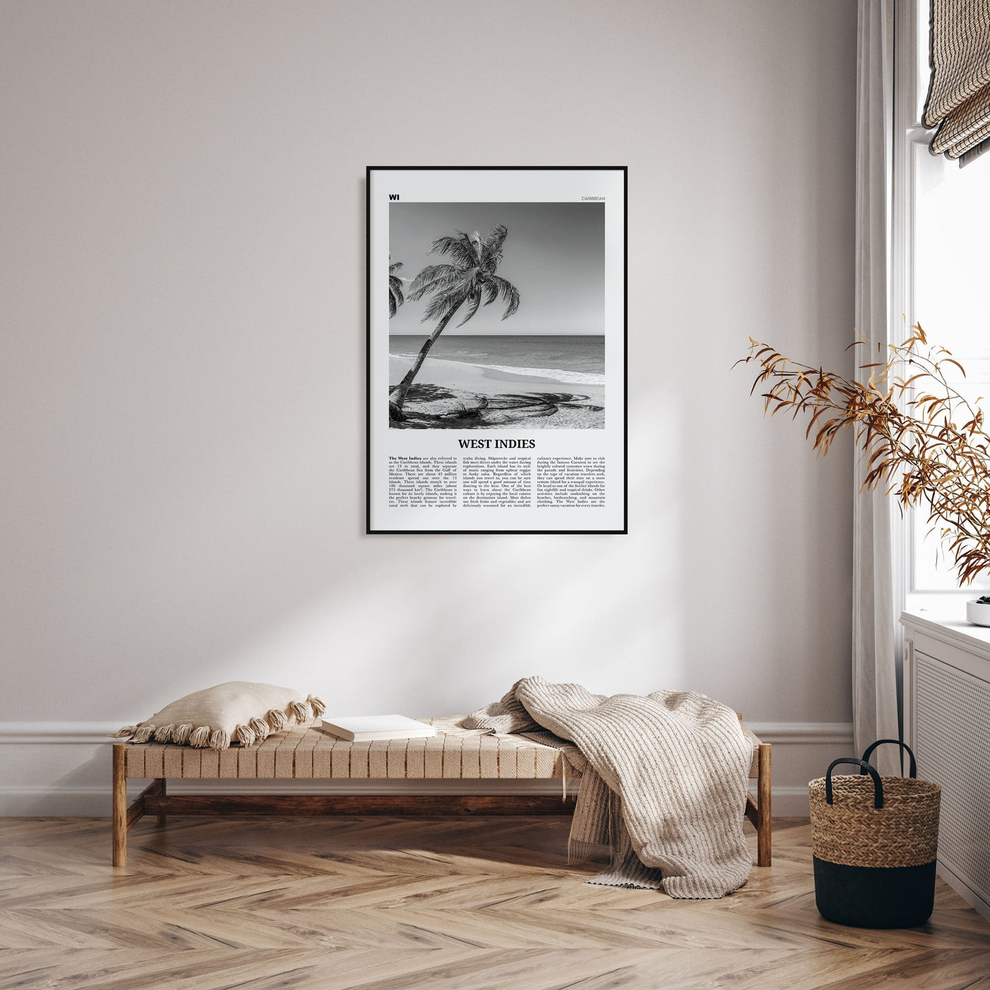 West Indies Poster Nbourhood Travel B&W Poster
