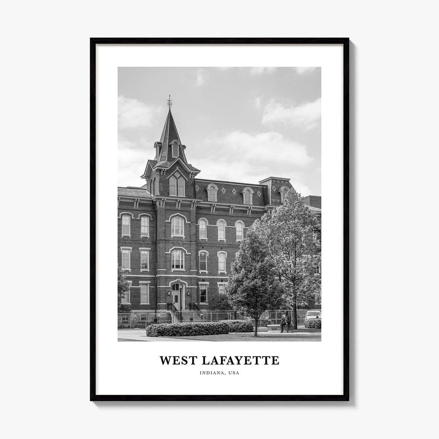 West Lafayette Classic Poster, framed poster mockup