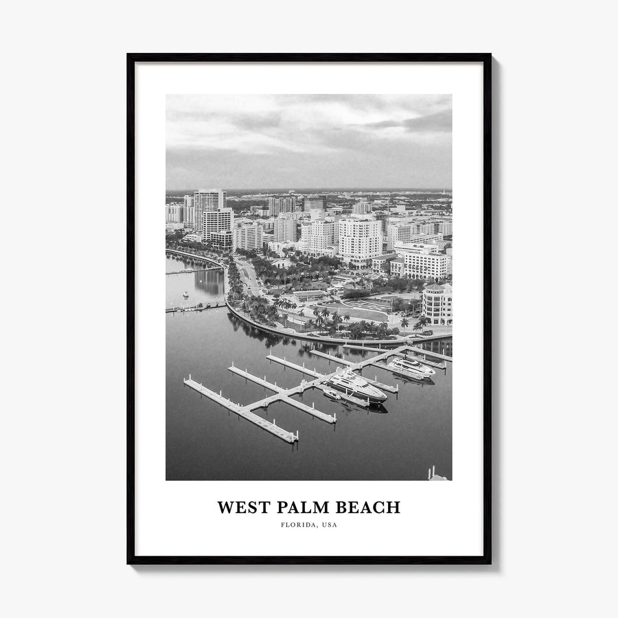 West Palm Beach Classic No 1 Poster, framed poster mockup