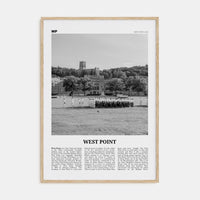 West Point Poster Natural Wood / 8x12 in Nbourhood Travel B&W Poster