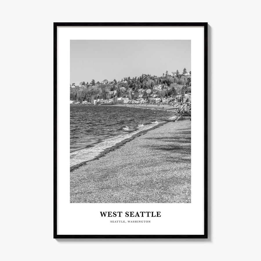 West Seattle Classic Poster, framed poster mockup
