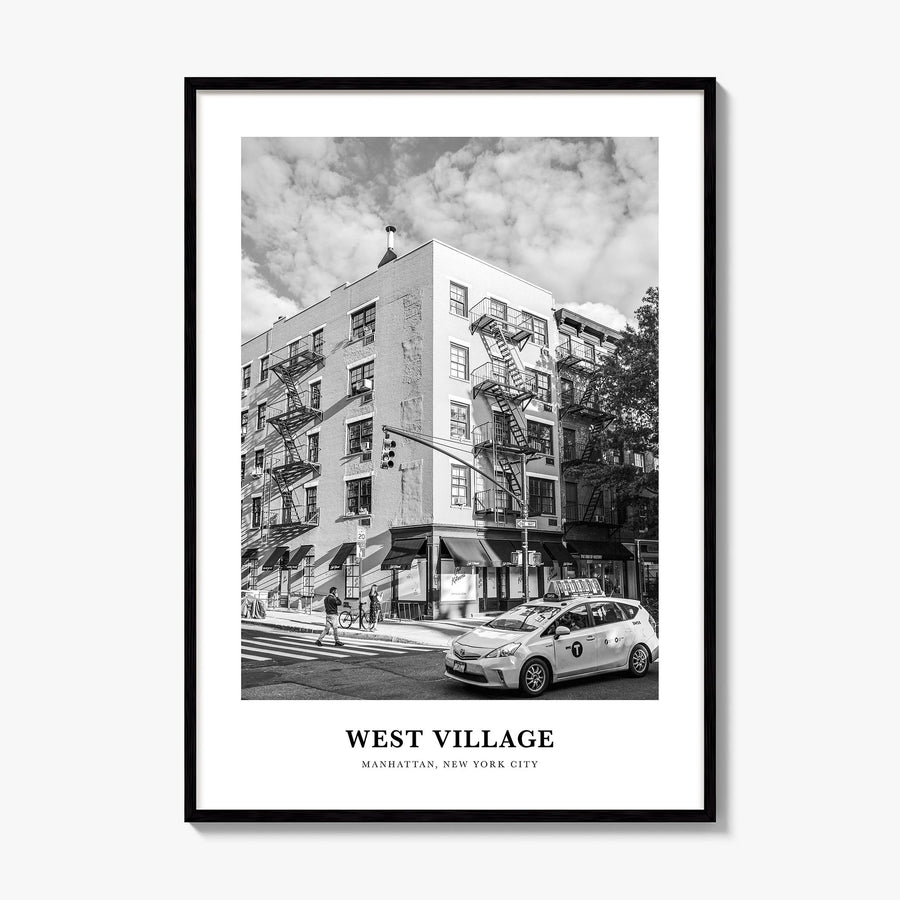 West Village Classic Poster, framed poster mockup