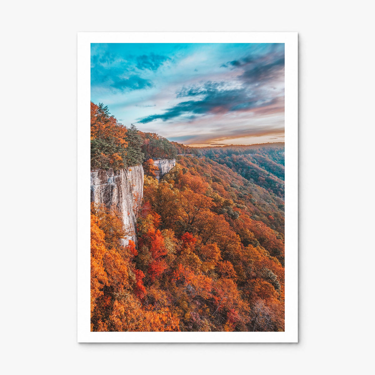 West Virginia Photo Poster, print only (unframed), white border