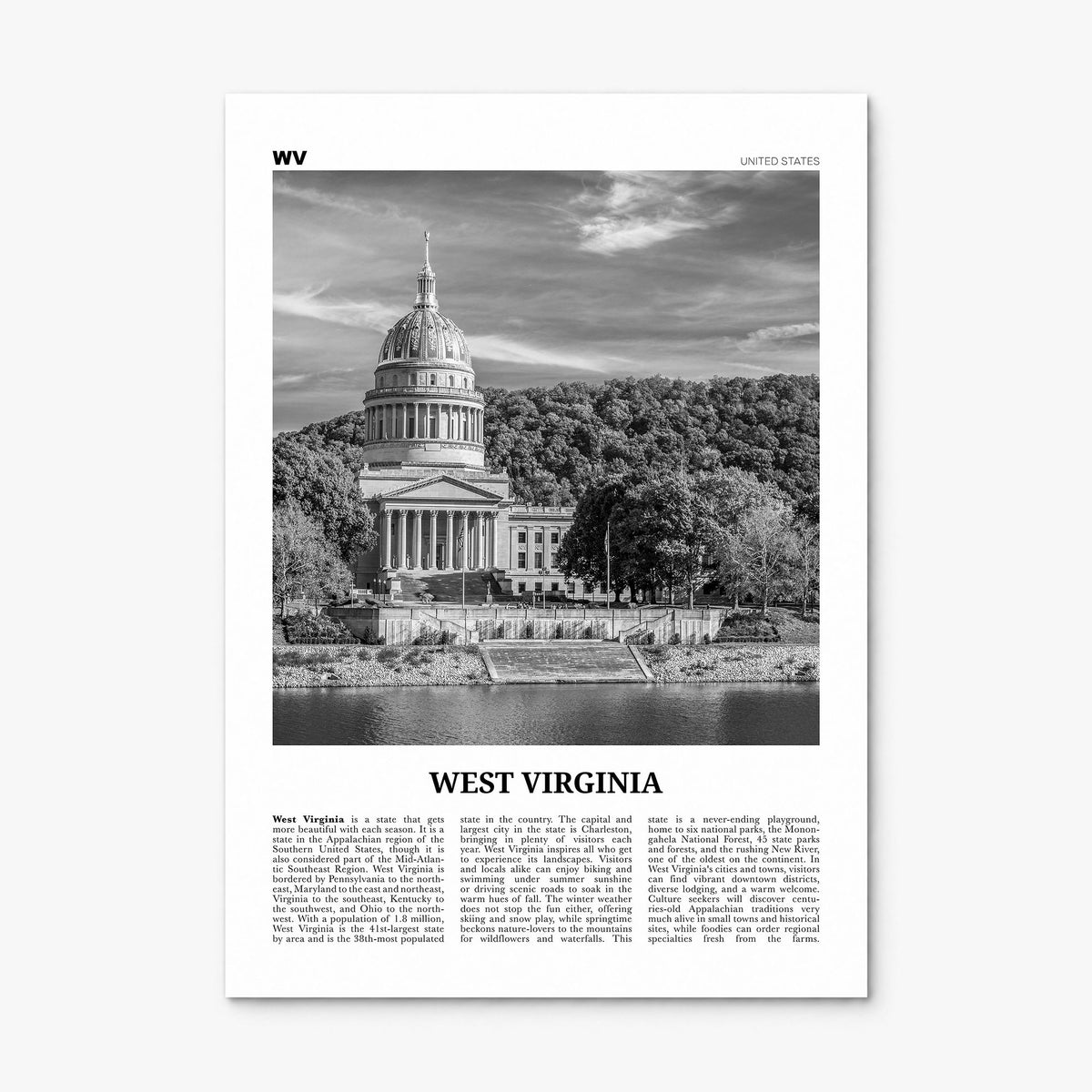 West Virginia Newspaper No 2 Poster, print only (unframed)