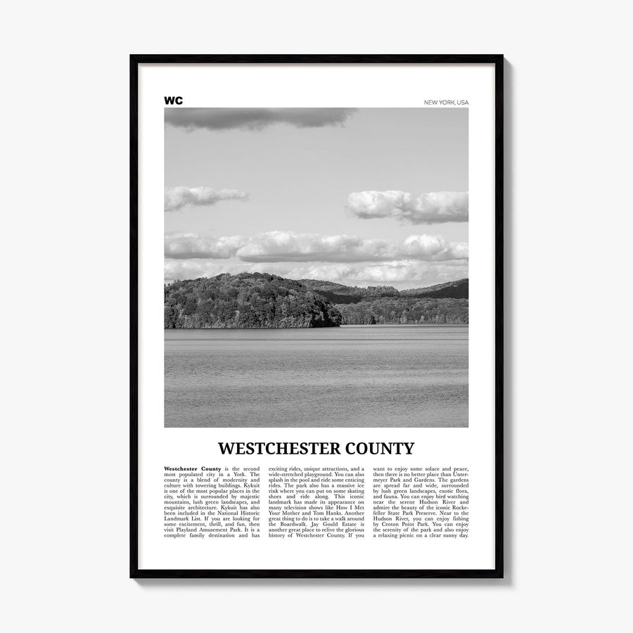 Westchester County Newspaper Poster, framed poster mockup