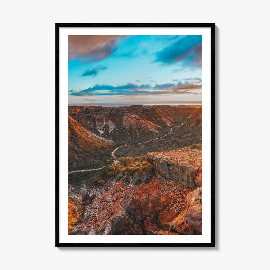Western Australia Photo Poster, framed poster mockup, white border