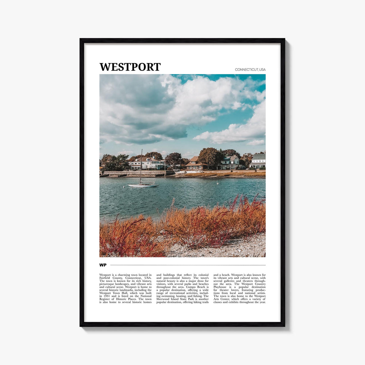 Westport, Connecticut Travel Poster