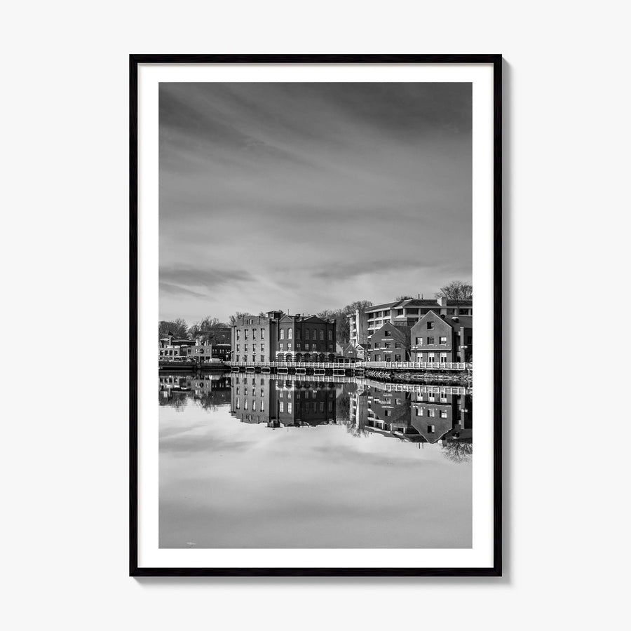 Westport, Connecticut Photo Poster, framed poster mockup, white border