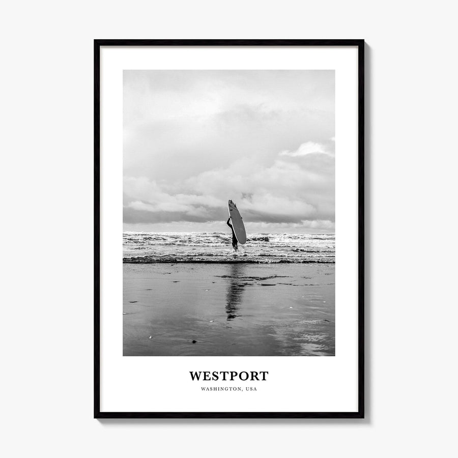 Westport, Washington Classic Poster, framed poster mockup