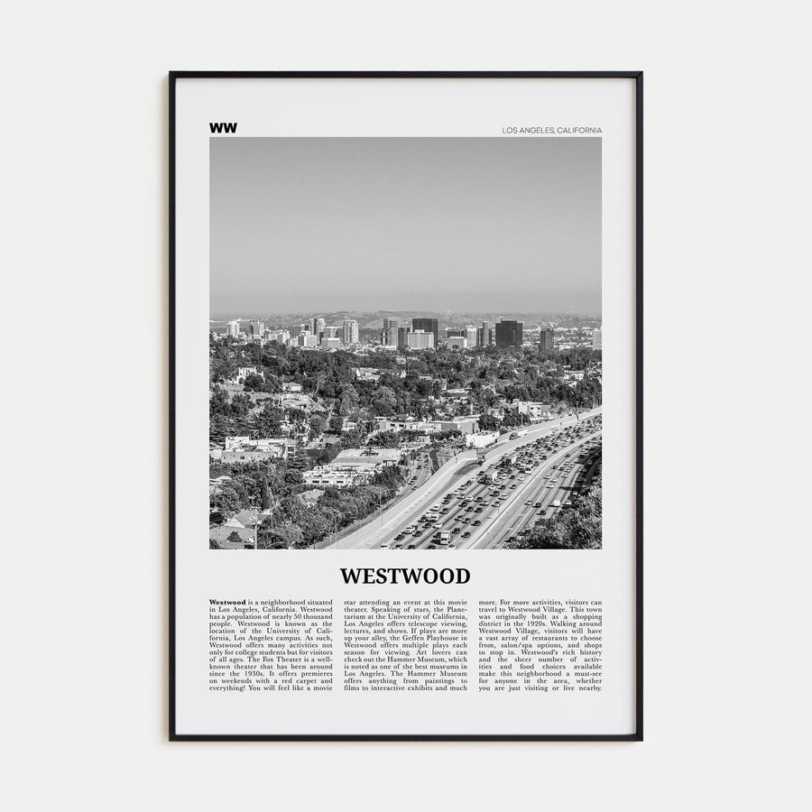 Westwood Poster Black Metal / 8x12 in Nbourhood Travel B&W Poster