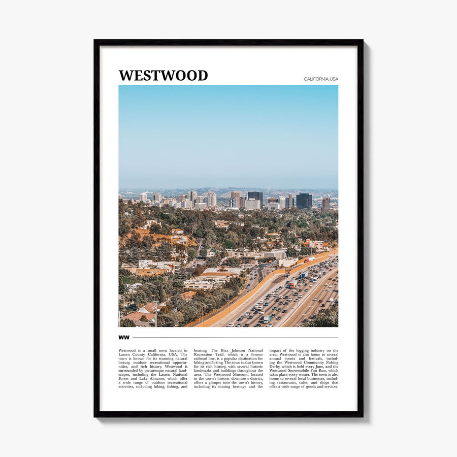Westwood Travel Poster, framed poster mockup