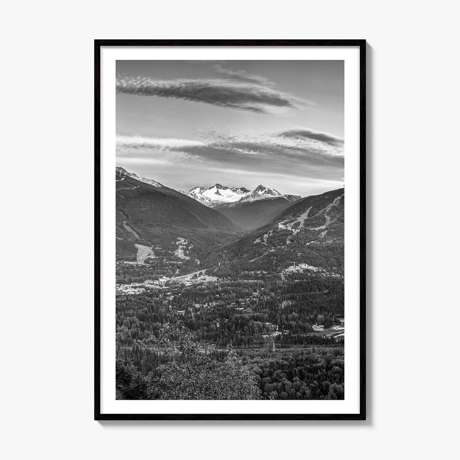 Whistler Photo Poster, framed poster mockup, white border