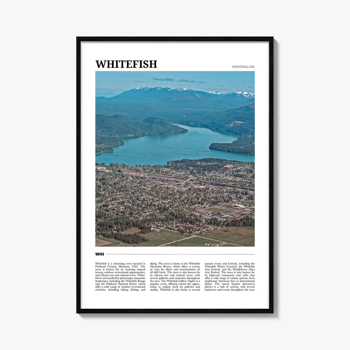 Whitefish Travel Poster