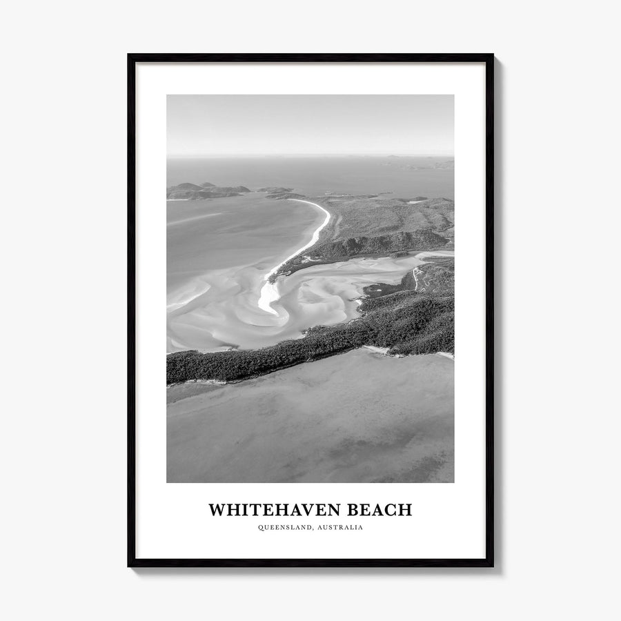 Whitehaven Beach Classic Poster, framed poster mockup