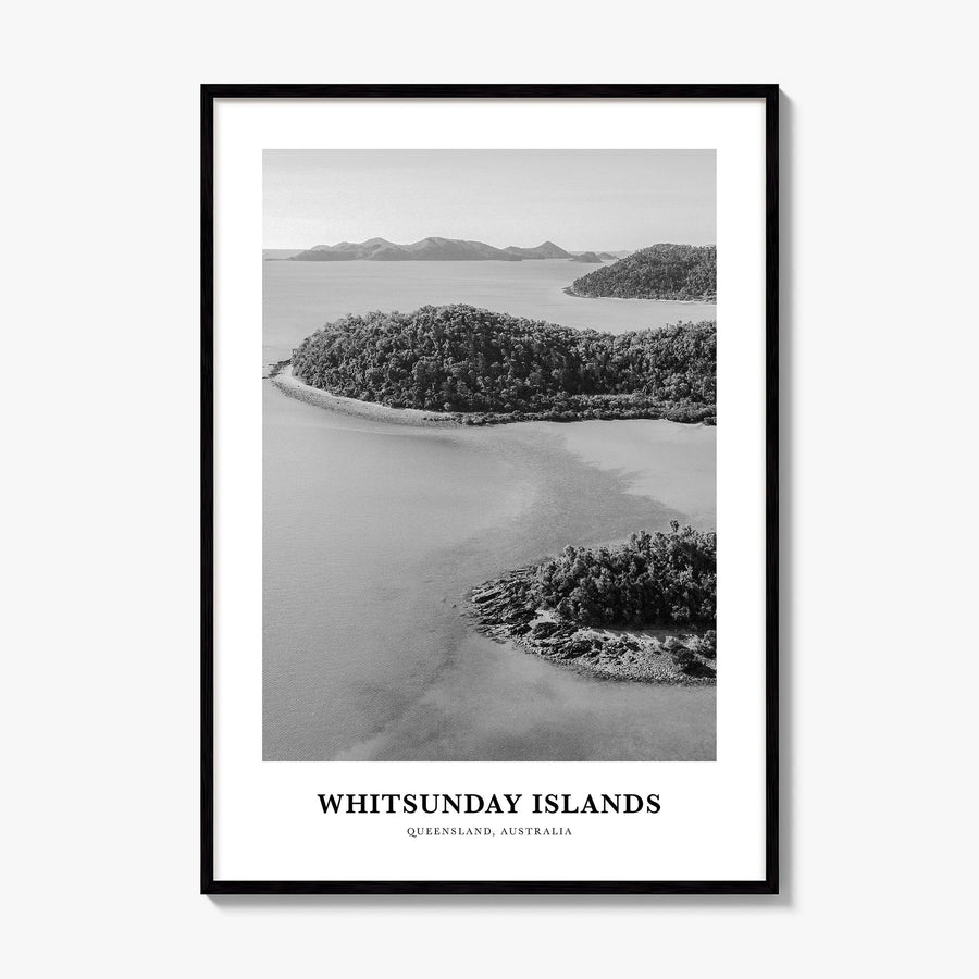 Whitsunday Islands Classic Poster, framed poster mockup