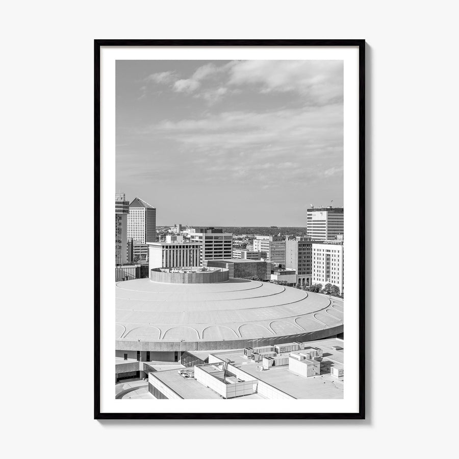 Wichita Photo Poster, framed poster mockup, white border