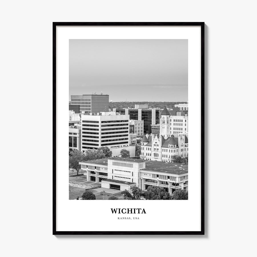 Wichita Classic Poster, framed poster mockup