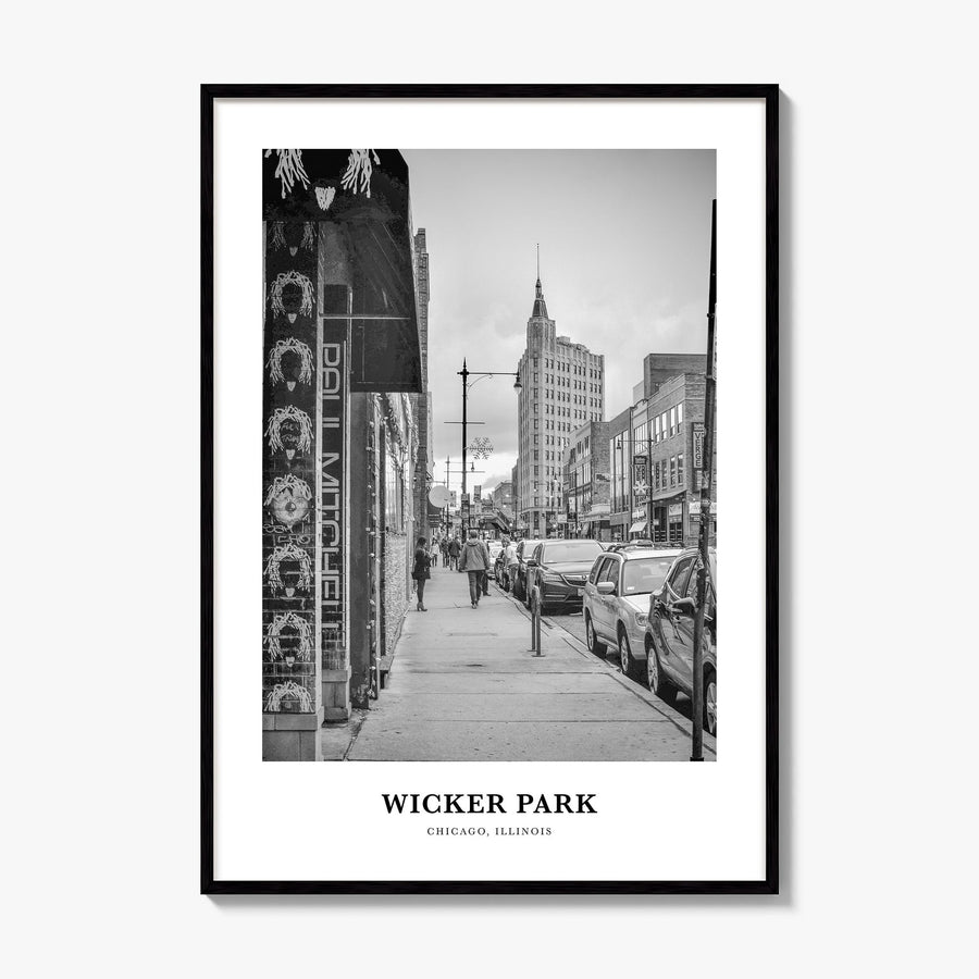 Wicker Park Classic Poster, framed poster mockup