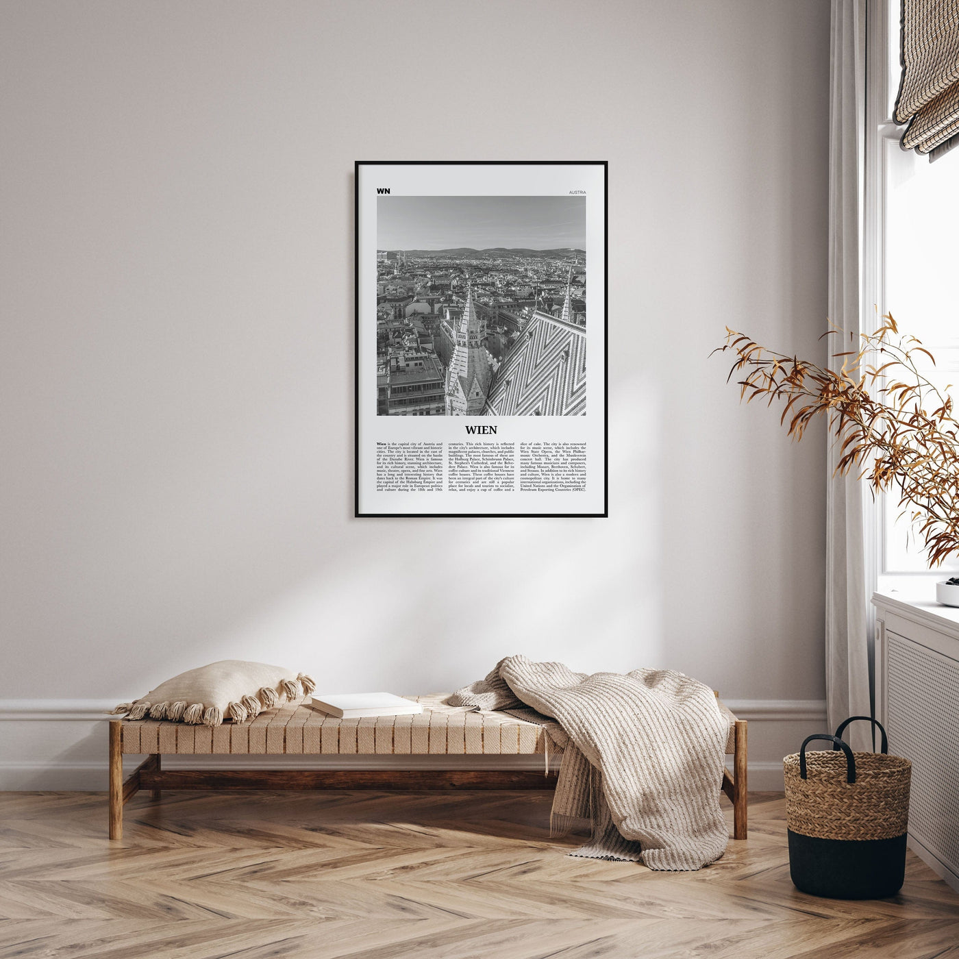 Wien Poster Nbourhood Travel B&W Poster