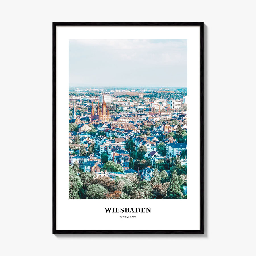Wiesbaden Classic Poster, framed poster mockup
