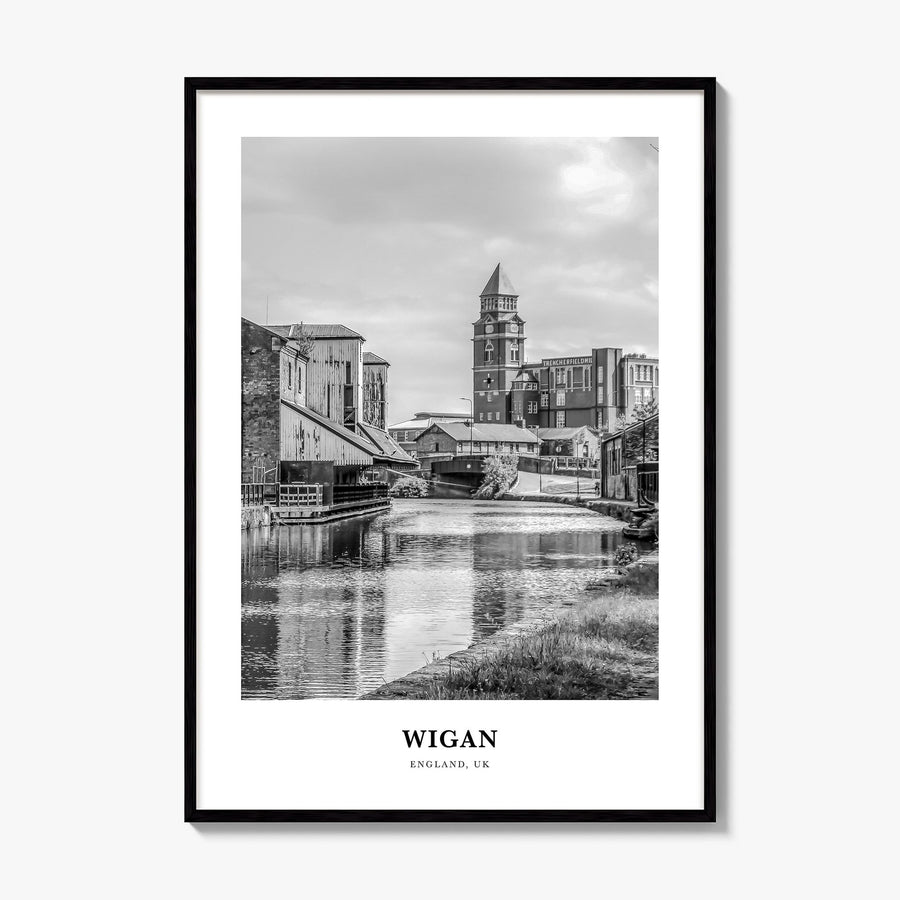 Wigan Classic Poster, framed poster mockup