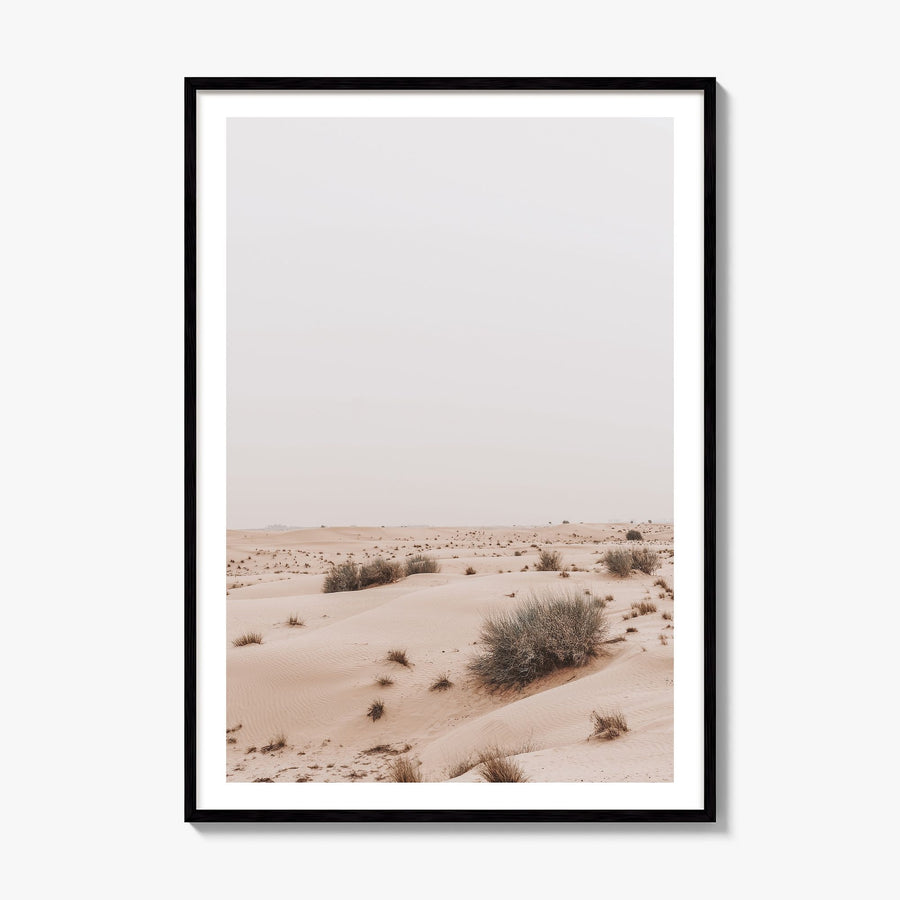 Wild Desert Photo Poster, framed poster mockup, white border