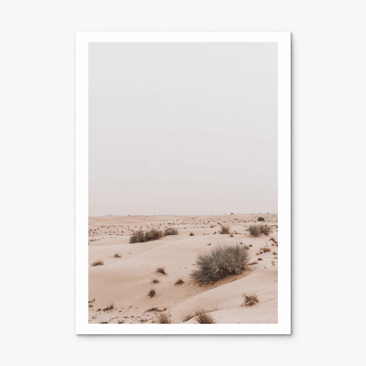 Wild Desert Photo Poster, print only (unframed), white border