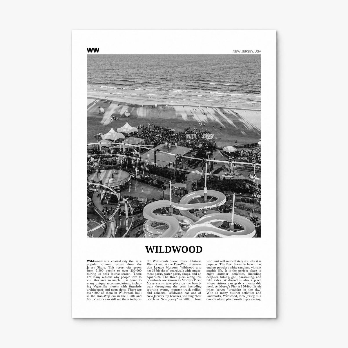 Wildwood Newspaper Poster, print only (unframed)