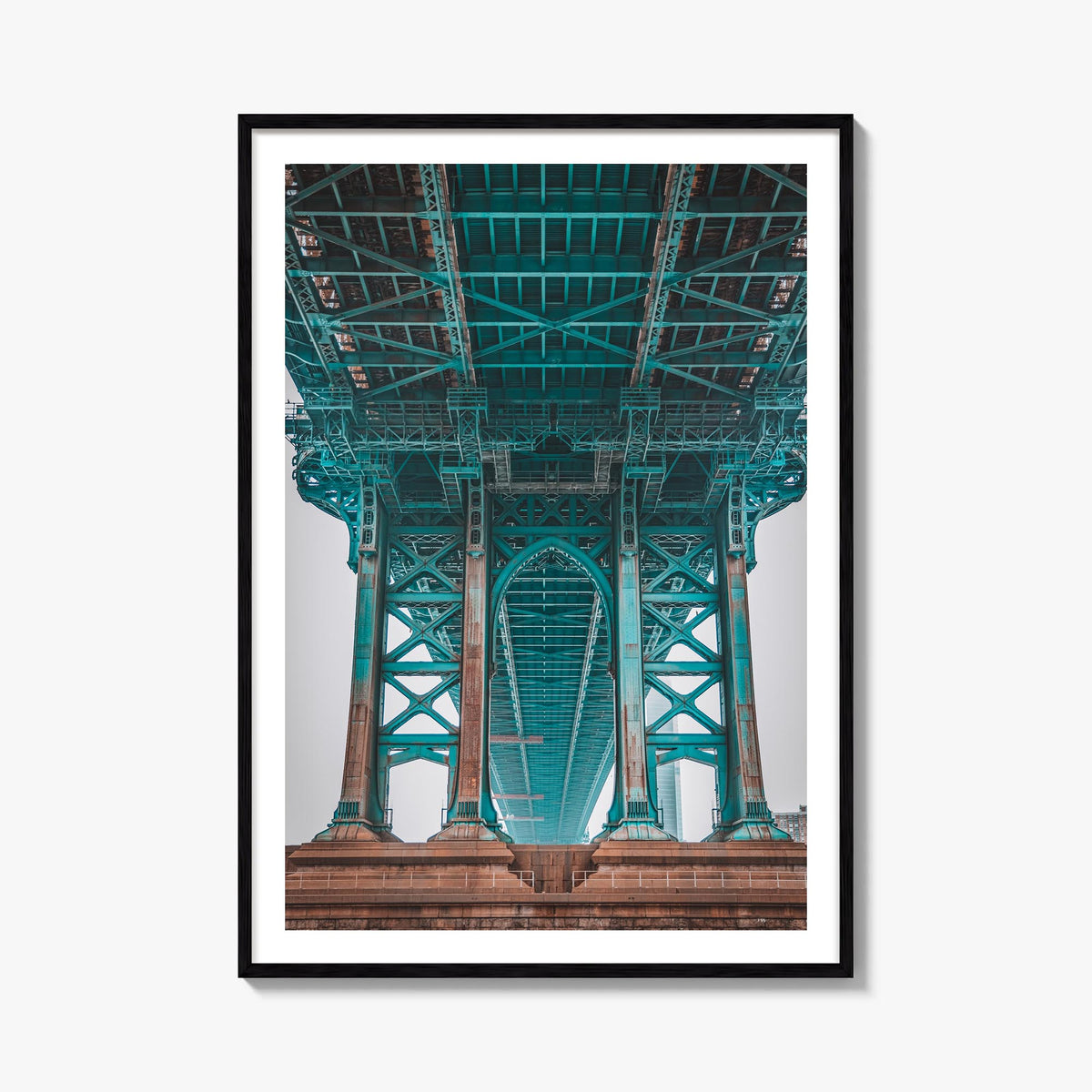 Williamsburg, New York no. 3 colorful photo poster of New York, USA – vertical wall art, unframed print shown in interior moc