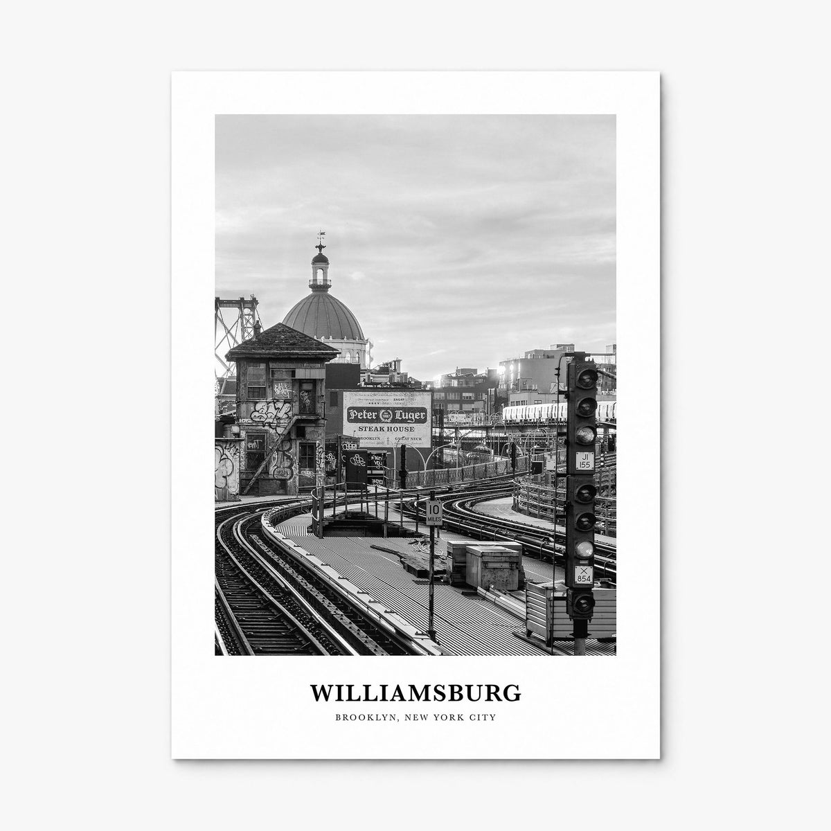Williamsburg, New York Classic No 2 Poster, print only (unframed)
