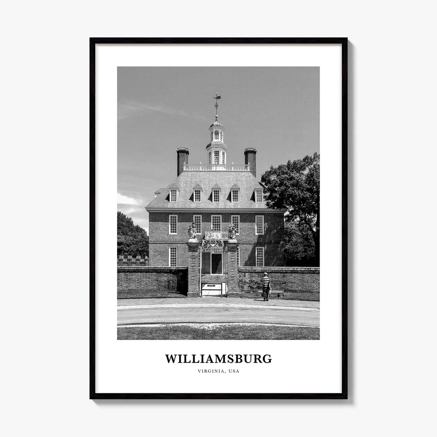 Williamsburg, Virginia Classic Poster, framed poster mockup