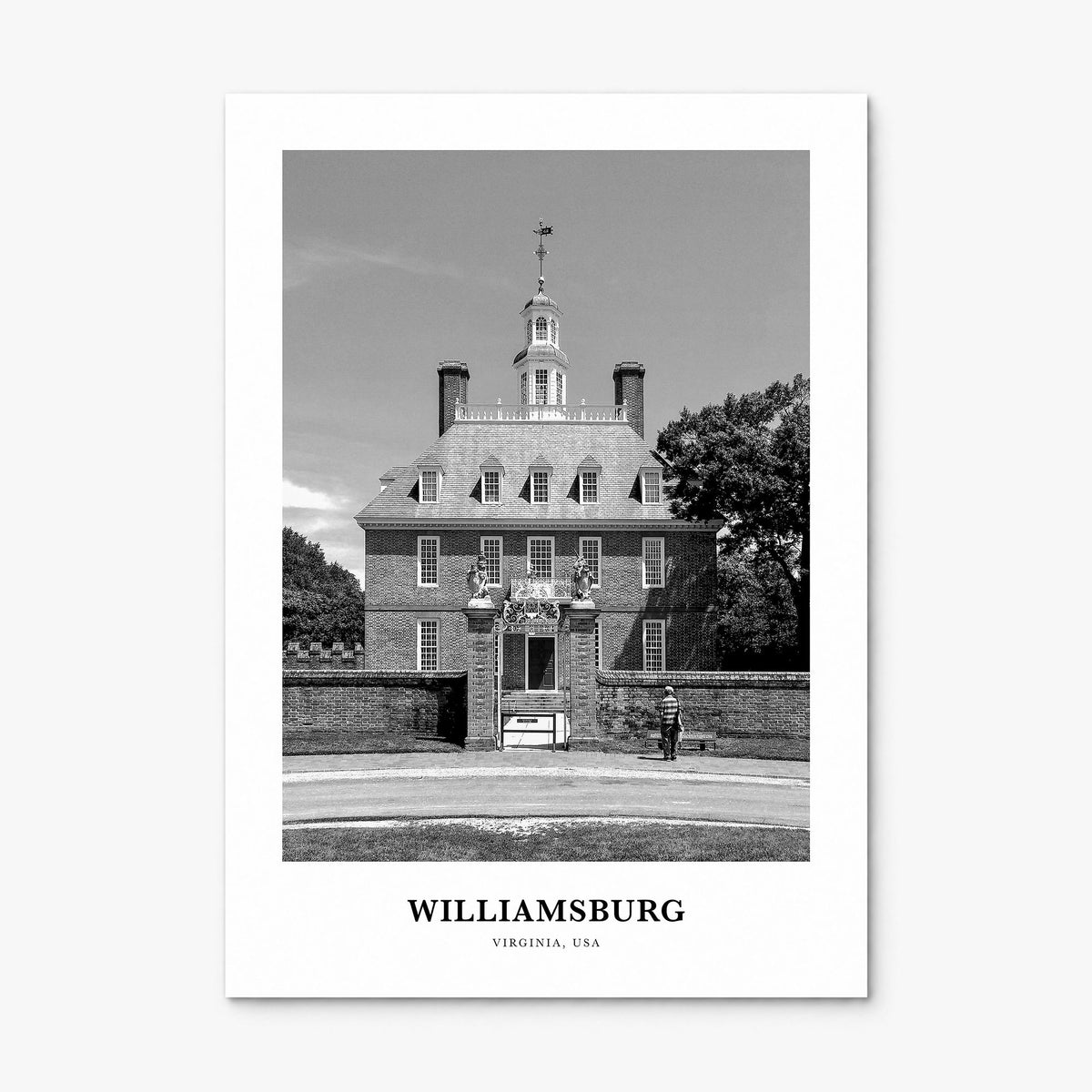 Williamsburg, Virginia Classic Poster, print only (unframed)