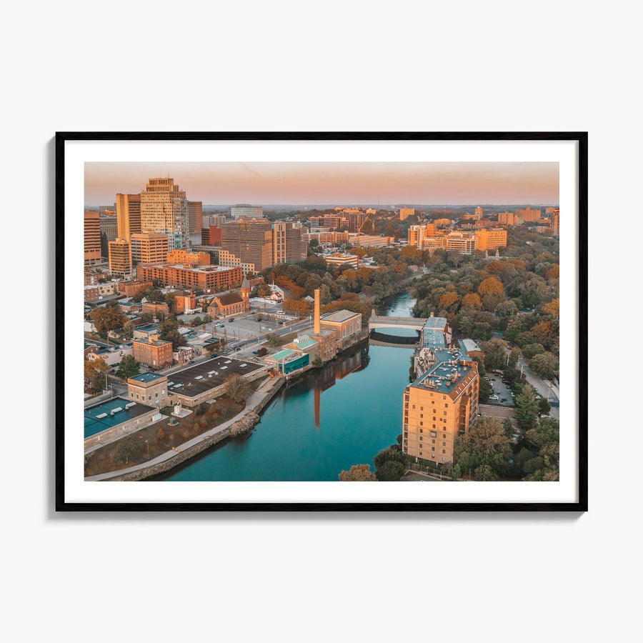 Wilmington, Delaware Photo Poster, framed poster mockup, white border