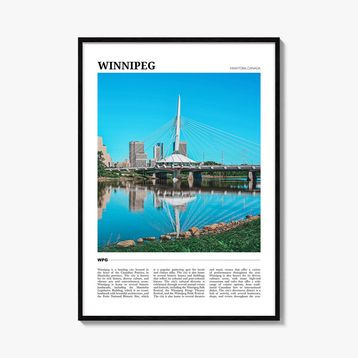 Winnipeg Travel No 1 Poster