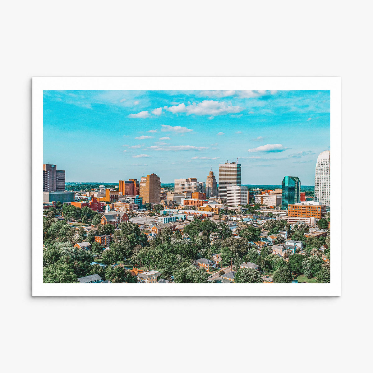 Winston-Salem Photo Poster, print only (unframed), white border