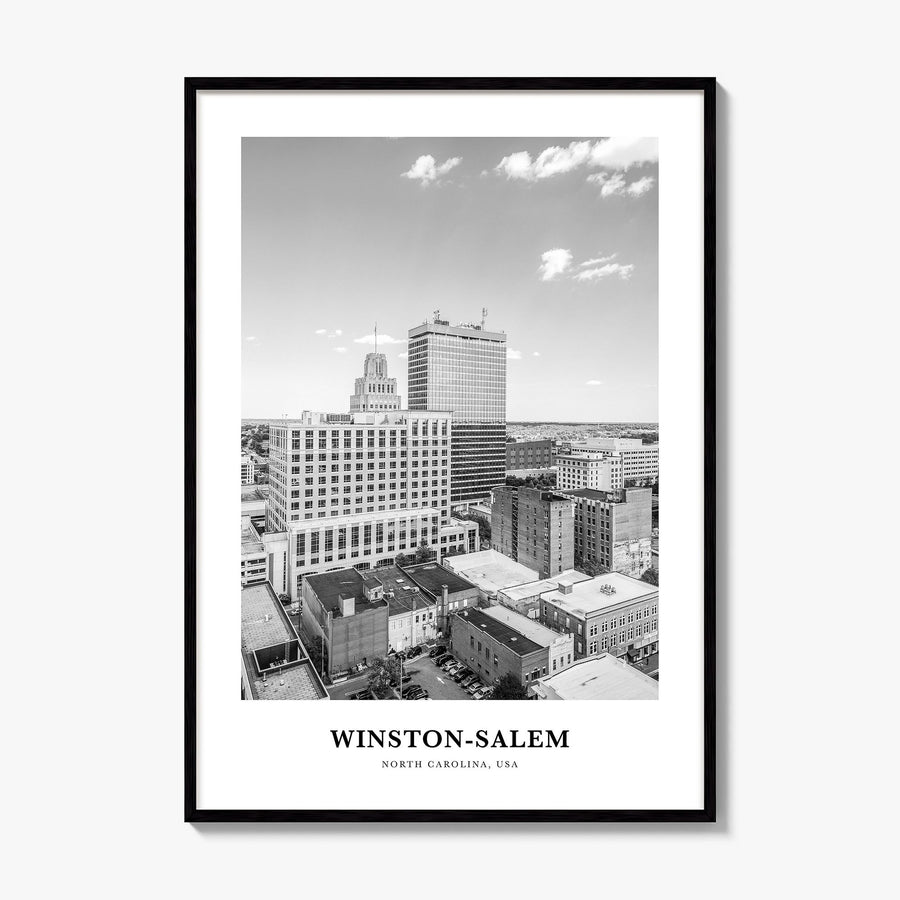 Winston-Salem Classic Poster, framed poster mockup