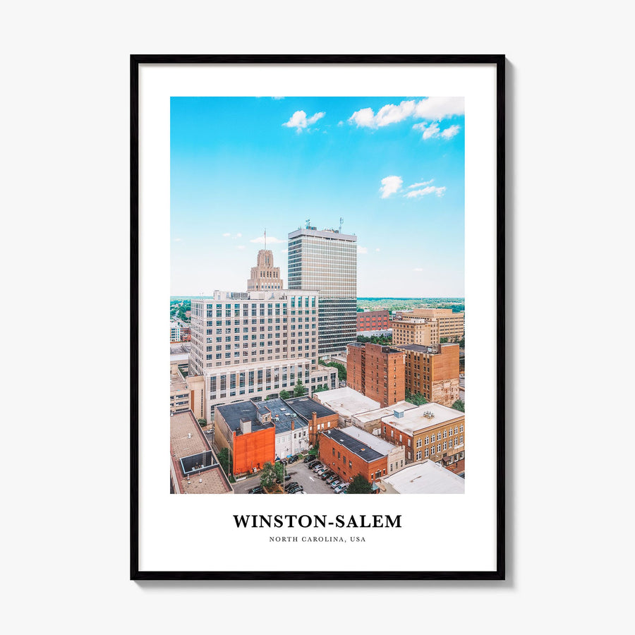 Winston-Salem Classic Poster, framed poster mockup
