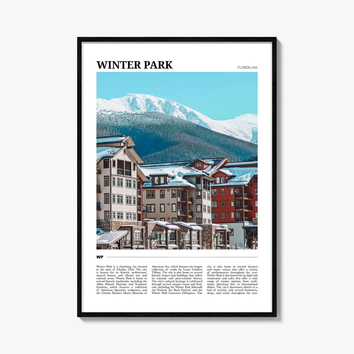 Winter Park Travel Poster