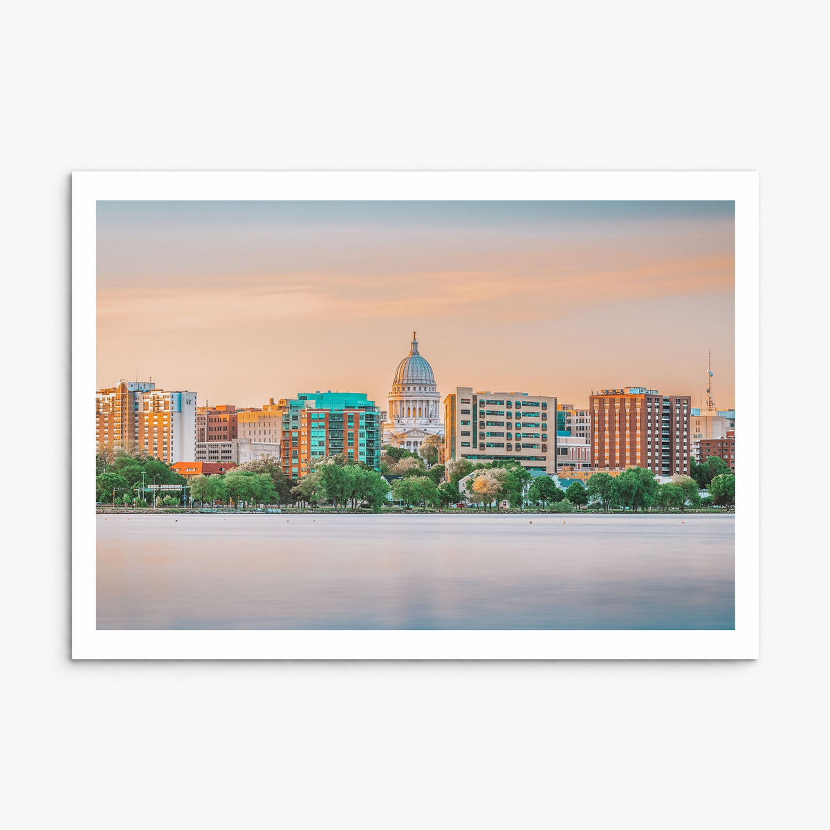 Wisconsin Photo Poster, print only (unframed), white border