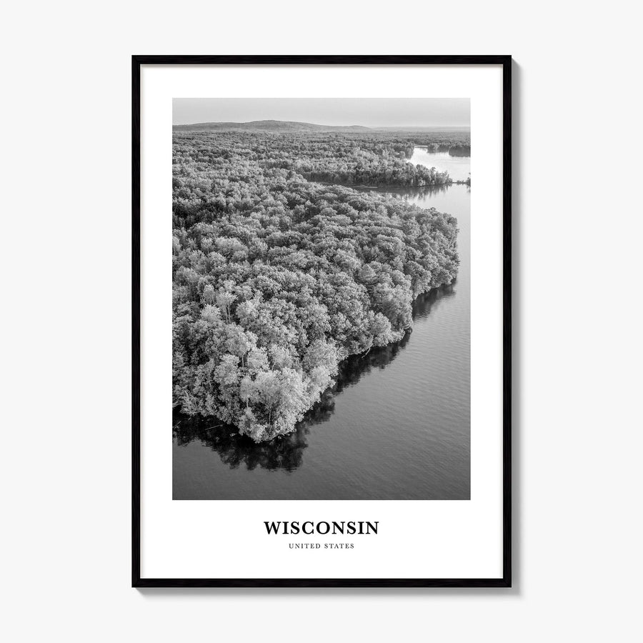 Wisconsin Classic Poster, framed poster mockup