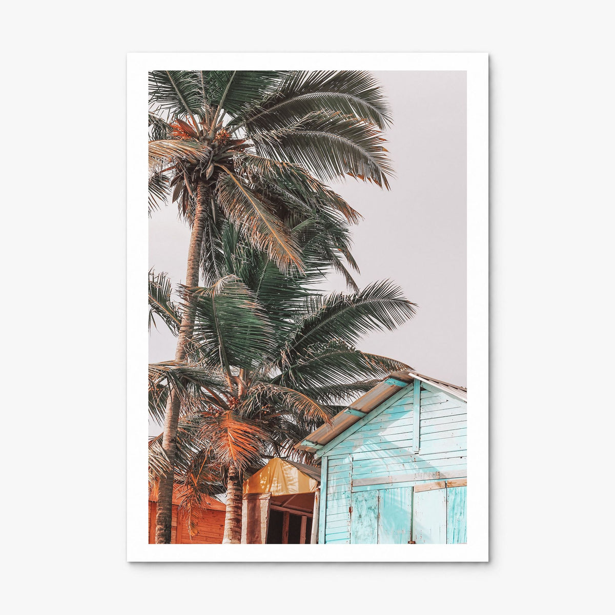 Wooden Cabin Logs Photo Poster, print only (unframed), white border