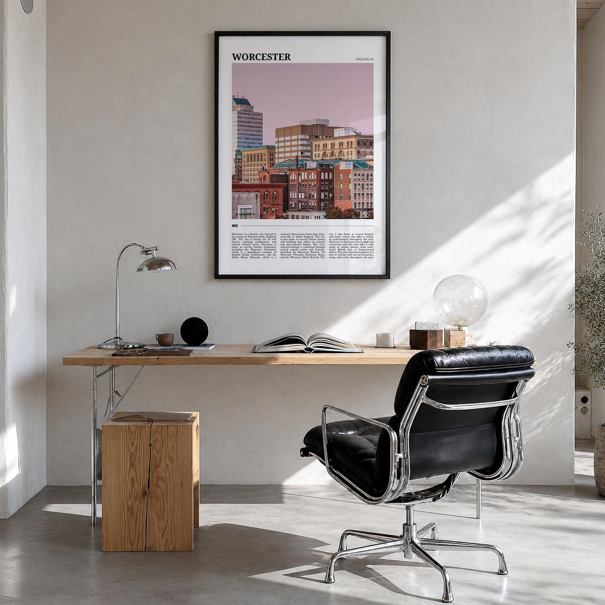 Worcester, Massachusetts Travel Poster
