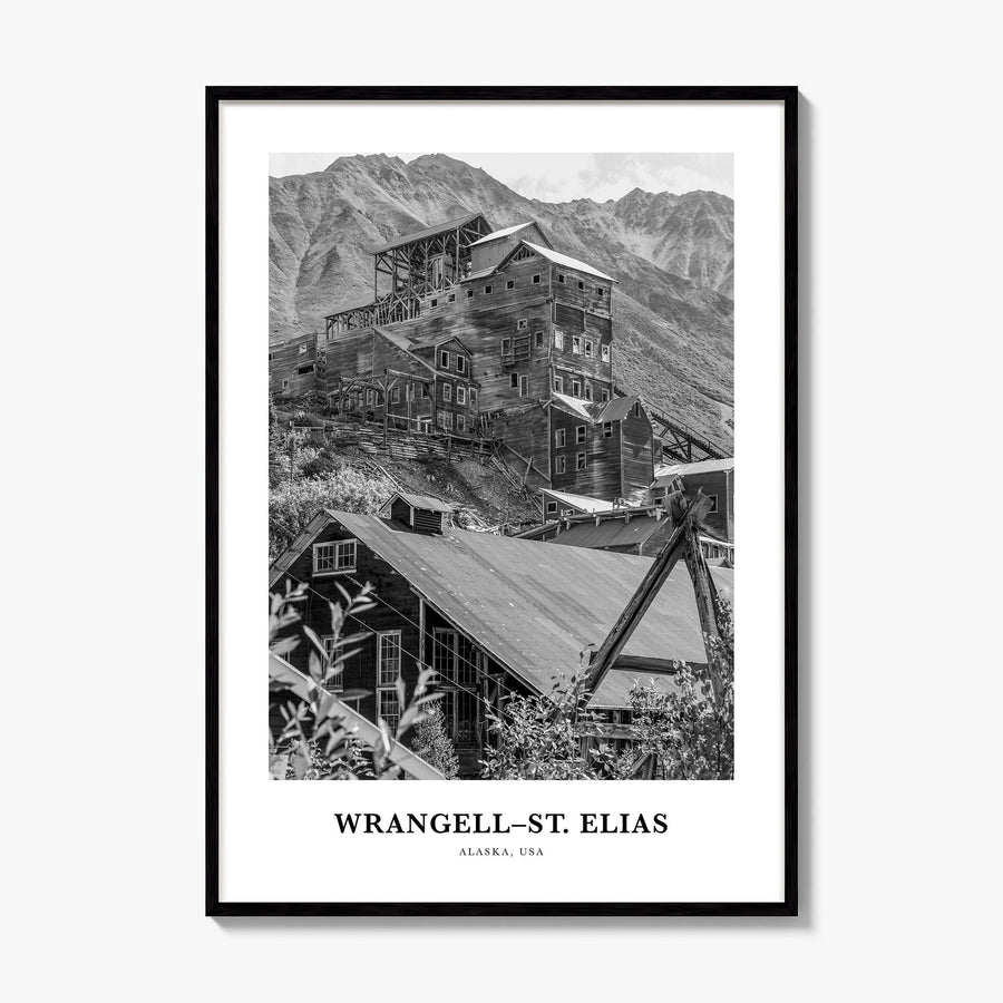 Wrangell-St. Elias Classic Poster, framed poster mockup