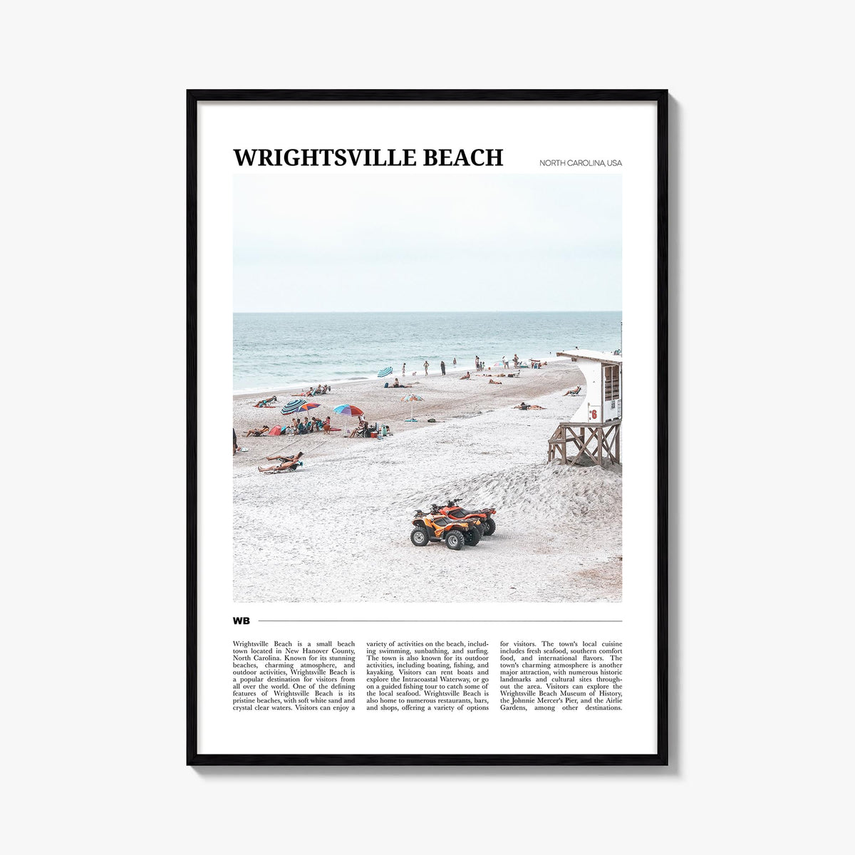 Wrightsville Beach Travel Poster